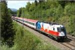 EM-Lok 1216 226 Tschechien fhrt mit IC 538 von Lienz nach Wien Sd.
Zeltweg 08.05.2009