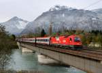 1216 016 mit einem EC am 30.10.2012 bei der berquerung des Inns in Brixlegg.