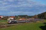 BB 1216 020  310.23  fhrt am 02.11.13 mit dem umgeleiteten EC 88 (Verona PN - Mnchen Hbf) durch Fellach Richtung Holzkirchen.