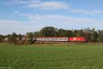 1216 014 mit EC 83 am 13.10.2013 bei Hilperting.