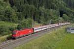1216 006 mit EC31 bei Kaisersberg am 30.06.2016.