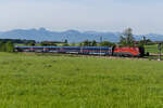 Railjet /Nightjet Kombi am 10.05.2026 s�dlich von Osterm�nchen.
