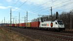 1216 960 der Steiermarkbahn mit Containerzug vor dem Cargo Center Werndorf (Stmk.).