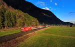 1216 022 mit EC 1289 am 03.02.2024 bei Niederaudorf.