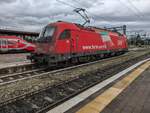 ÖBB 1216 015 / E 190 015 in Verona Porto Nuova am 10. Oktober 2024. Im Hintergrund Trenitalia ETR 700 4807.
