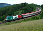 1216 004  EM-Italien  mit einem OIC von Villach nach Wien am 02.06.2009 unterwegs bei Eichberg.