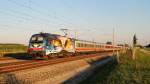 1216 019 (Wagner und Verdi) mit CNL 429 bei Althegnenberg (16.08.2013)