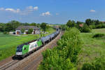 1216 954 mit einem Kesselzug am 23.05.2017 bei Haiding.