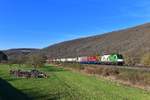 1216 954 mit einem KLV am 07.04.2018 bei Wernfeld.