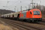 1216 901-9 der RTS mit Getreidezug in Kln West am 27.02.2012