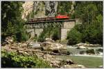 1245.518 mit dem Fotozug 17260 von Selzthal nach Eisenerz am 12.8.2012 aufgenommen kurz nach dem 237,62 Meter langen Tunnel Gesuse Eingang.