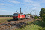 1293 196 der ÖBB führte am 17.09.23 einen Silozug durch Wittenberg-Labetz Richtung Dessau.