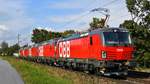 Am 29.09.2020 wurden die letzten fünf Vectronen der ÖBB, 1293 200, 199, 198, 197 und 196 nach Wien überführt. Auf dem Bild erreichen sie in wenigen Minuten Passau und somit auch die Grenze zu Österreich.