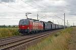 1293 179 der ÖBB führte am 30.07.23 einen VTG-Silozug durch Rodleben Richtung Magdeburg.