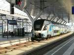 Ein Doppelstocktriebzug der West-Bahn Reihe 4010 in Salzburg Hbf.