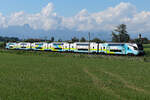 Die Westbahn am 2.7.2026 s�dlich von Osterm�nchen.