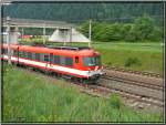 Triebwagen 4010 009 verlsst gerade den Bahnhof St.Michael in der Steiermark in Richtung Selzthal   07.06.2007