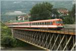 Triebwagen 4010 mit Steuerwagen 6010 006 voraus fhrt mit IC 515  Therme Nova Kflach  von Innsbruck nach Graz.