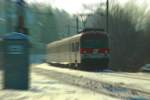 4010 008 bei der Durchfahrt in Greifenstein-Altenberg am 15.1.2006 (Franz-Josefs-Bahn)