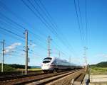 ICE 20 ist auf dem Weg von Wien West nach Frankfurt am Main; aufgenommen kurz vor Pchlarn.