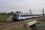 4020 289-7 als erstes Fahrzeug des S1-Zuges 29399 (Gänserndorf - Wien Meidling) fährt am 07.April 2019 aus der Haltestelle Helmahof.