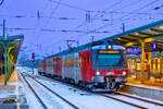 Wien. An dem eiseskalten 10. J�nner 2026 steht 4020 318 nach einer Wende wieder abfahrbereit in Wien Heiligenstadt.
