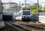 4020 276 fhrt als Regio-S-Bahn S7 von Wien Floridsdorf nach Wolfsthal. Wien St.Marx, 11.05.2009