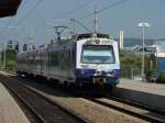 Die 4020 292-1 wurde stark mit Graffiti beschmiert, bevor sie am 17.05.09 in der Bahnhaltestelle Wien Brnner Strae eintraf.