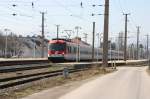 4020 021-6 als IC bei der Durchfahrt im Bahnhof Neunkirchen.