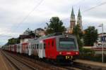 4020 318, 4020 297 und aller guten Dinge sind 3 4020 283, hier zu sehn als LP 36334 von Wien Franz-Josefsbahnhof (Wfg) nach Sankt Plten Hauptbahnhof (Pb), hier zum sehn bei der Durchfahrt der