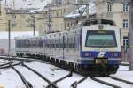 4020-254 + 4020-276 unterwegs auf der Stammstrecke der Wiener S-Bahn. Der Zug verlsst soeben den Bahnhof Wien-Praterstern und ist auf dem Weg als S1 von Gnserndorf nach Mdling. 16.1.2013