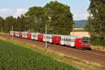 S Bahnzug 21054 nach St. Pölten Hbf., am 03.07.2014 kurz vor Tulln.