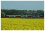 S 40 von Wien Franz Josefs Bahnhof nach Herzogenburg kurz nach der Ausfahrt aus Muckendorf-Wipfing am 16.4.2007