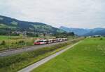 4023 002 + 4023 001 als REX 1510 (Schwarzach-St. Veit - Wörgl Hbf) bei Bockern, 25.07.2020.