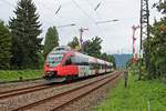 Als S1 (Bludenz - Lindau Hbf) war am 12.08.2016 der ÖBB 4024 098-8 bei Lindau Reutin unterwegs, und wird in kürze den Endbahnhof erreichen.