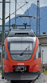 ÖBB 4024 030-1 ist hier Mitte August 2020 in Freilassing zu sehen.