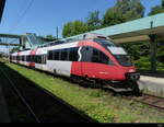 ÖBB - Triebzug  4024 071-5 im Bahnhof Bregenz am 08.07.2022
