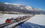 4024 092-1 + 4024 029-3 als REX 5216 (Kufstein - Brennero/Brenner // Innsbruck Hbf) bei Schwaz, 18.12.2018.