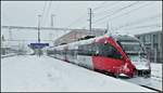 S3 nach Bregenz mit 4024 128-3 in St.Margrethen. (10.01.2019)