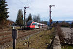 Doppeltraktion 4024 auf dem Weg nach Lindau. 3.3.19