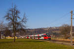 4024 086-3 als REX kurz hinter Schwarzach gen Dornbirn. 19.2.19