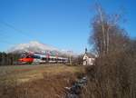 Mittlerweile fest im Tiroler Nahverkehr etabliert ist der 4024 118-4  LiteraTourZug  aus Kärnten.