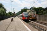 Leider fahren jetzt keine 1144er mit CS waggons im Regionalverkehr zwischen (tztal)-Innsbruck und Rosenheim mehr.. 4024er haben deren Dienste bernommen. 4024 068 fhrt am 25.06.07 als RB5114 (R5114), von Innsbruck nach Rosenheim aus dem Bahnhof Kiefersfelden raus. 