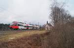 Der mittlerweile für die S-Bahn Kärnten fahrende 4024 070-7 war am 07.03.2020 als REX 5339 von Brennero/Brenner nach Kufstein unterwegs und fuhr bei Brixlegg kurz vor einem heftigen Schneesturm an der Antoniuskapelle vorbei.