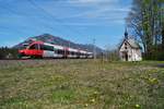 4024 094-7 als S 5118 (Kufstein - Innsbruck Hauptbahnhof) bei Brixlegg, 16.04.2020.