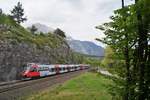 Der REX 5222 von Wörgl Hauptbahnhof zum Brenner wird freitags auf dem Abschnitt Wörgl - Innsbruck als Doppelgarnitur geführt.