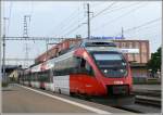 Regio nach Bregenz Hafen mit 4024 027-7 verlsst St.Margrethen. (02.06.2008)