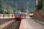 4024 073 steht als R 5108  Klangspuren Schwaz/Tirol   und wartet auf die Weiterfahrt nach Rosenheim. (04.07.2008) 
