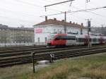 Ein Talent 4024 fhrt am 27.12.08 als S40 von St.Plten Hbf kommend in Fahrtrichtung Wien Franz-Josefs Bahnhof aus dem Bahnhof Wien-Nudorf aus.