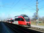 4024 023-6 (S-BAHN Vorarlberg) verlsst als R5624 den Bhf. Wolfurt; 090203